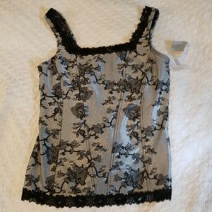 ARIANNE SILVER TANK TOP